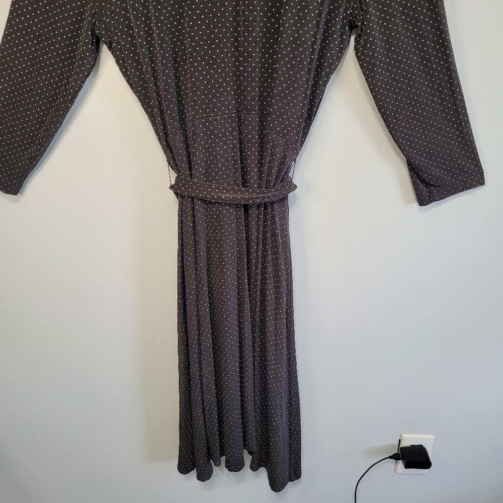 Chico's Travelers Black Polka Dot Wrap Style Dress Size 3 - Picture 14 of 16